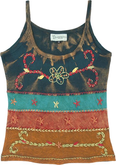 Embroidered Cotton Tanktop 